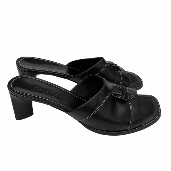 Cole Haan Breck Slip On Sandals Black Sz 9.5 - Picture 2 of 9